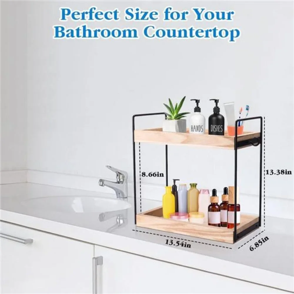 2-Tier Countertop Organizer for Bathroom Counter - Bathroom Counter Organizers